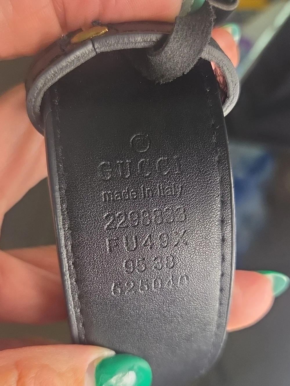 95 Gucci Belt Black GG
